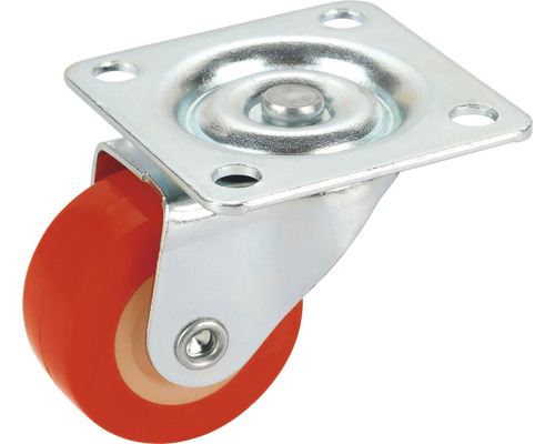 Tarrox transportmaterieel zwenkwiel, tot 20 kg, met plaat, 30 x 38 x 14 mm