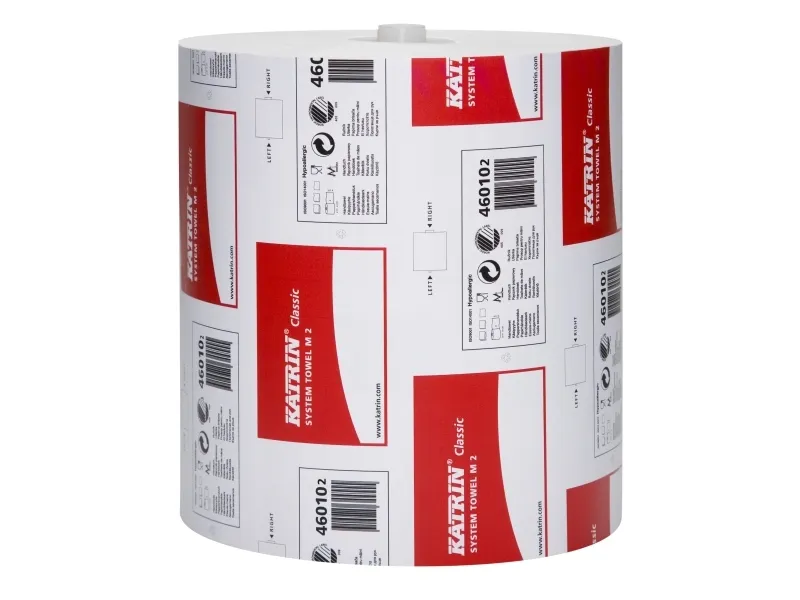Aftørringspapir Katrin System M2 2-lags 21cm x 170m - (6 ruller pr. karton)