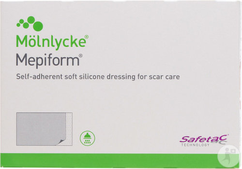 Mepiform Pansement Doux Siliconé Auto-Adhésif Stérile 5x7,5cm Pièces 5