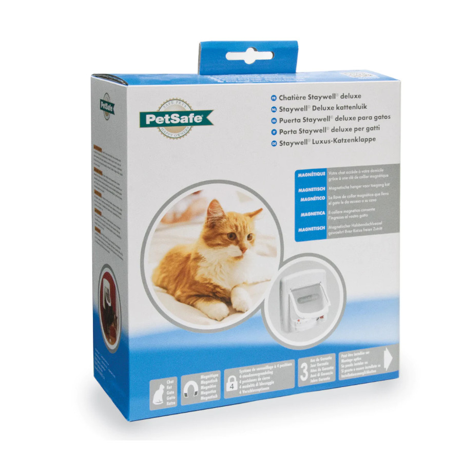 Porta magnética para gatos Petsafe Staywell branca