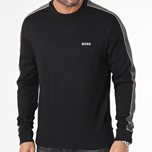 Sweat Crewneck A Bandes 50511030 Noir