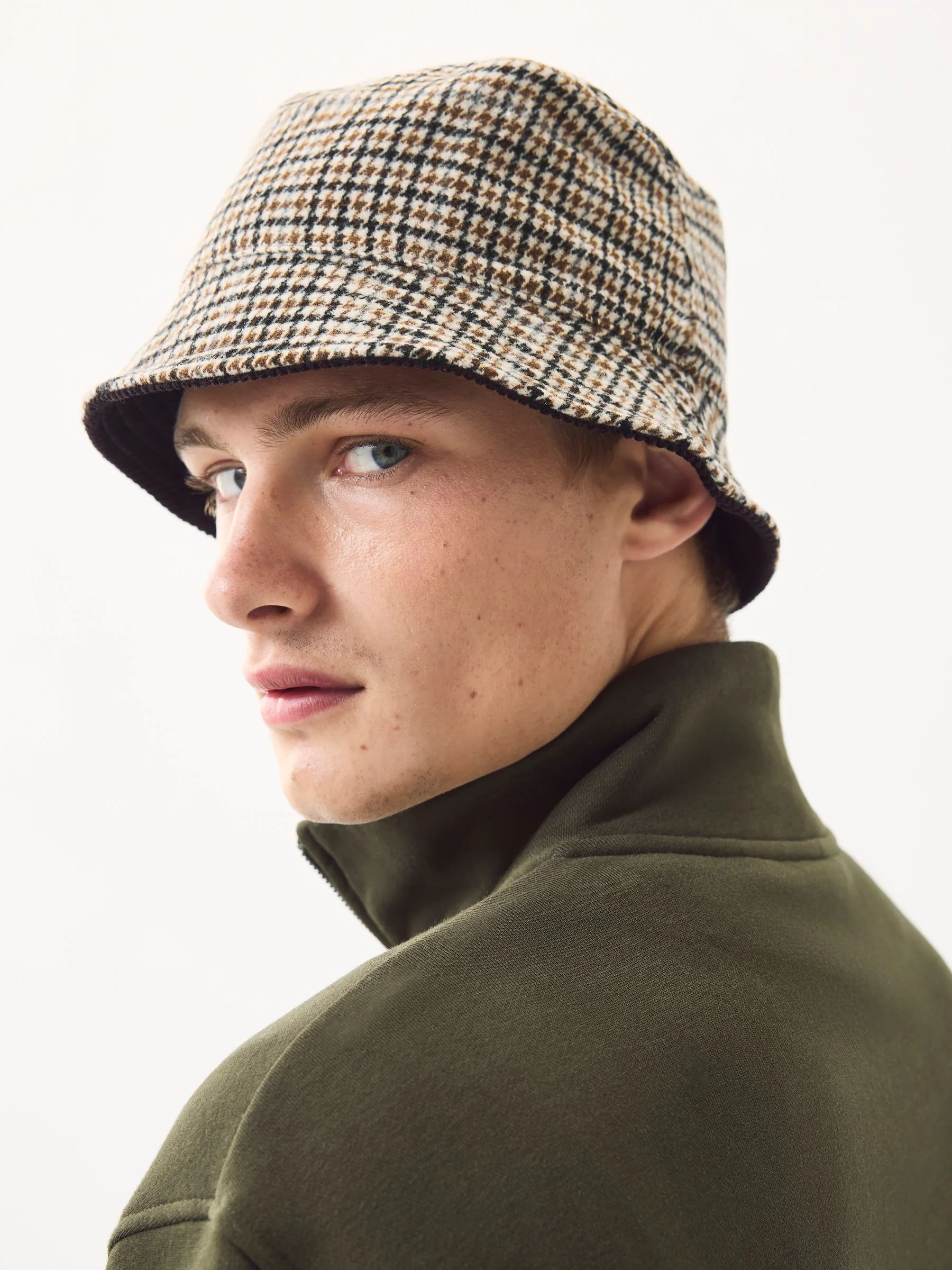 Multi - Check/Cord Reversible Bucket Hat