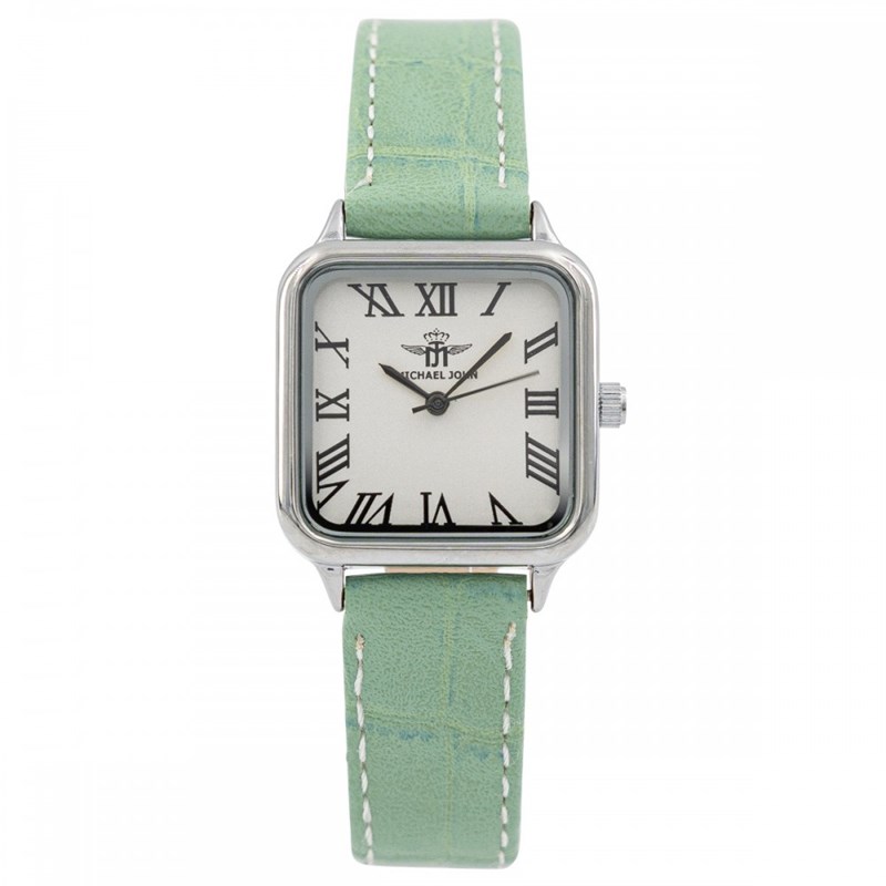Coffret montre Femme M. JOHN bracelet Cuir Vert