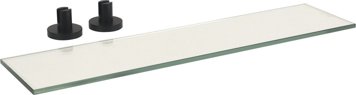 Plieger Vigo glazen planchet 50cm mat zwart