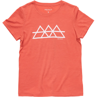 Devold Classic Triple Tee Funktionsshirt Kurz Coral Damen
