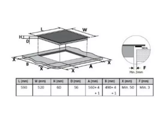 Table de cuisson induction - 3 foyers - 1 double foyer, 15 niveaux de p SAMSUNG - NZ63R3727BK