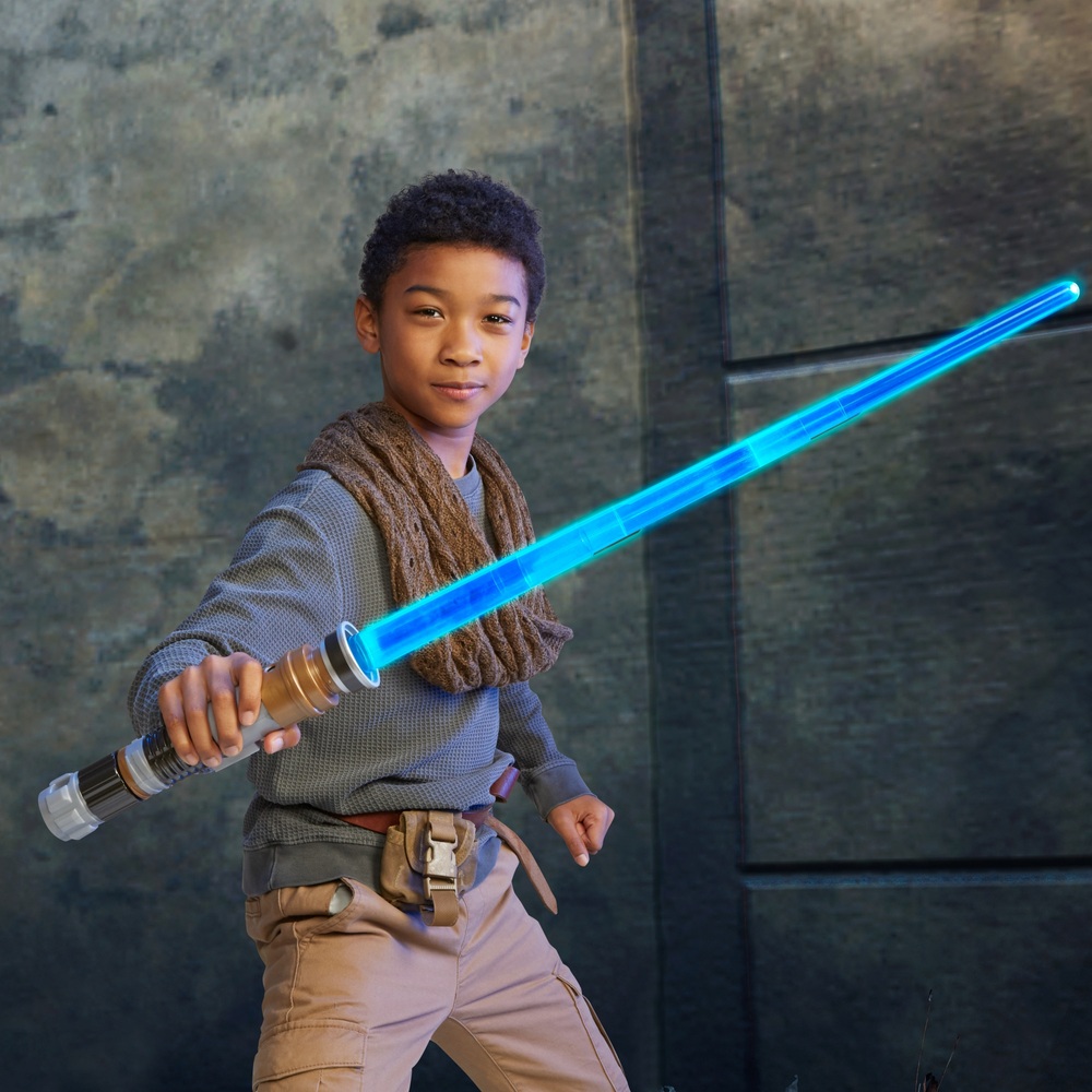 Star Wars Lightsaber Forge Obi-Wan Kenobi Elektronisches blaues Lichtschwert Rollenspielzeug