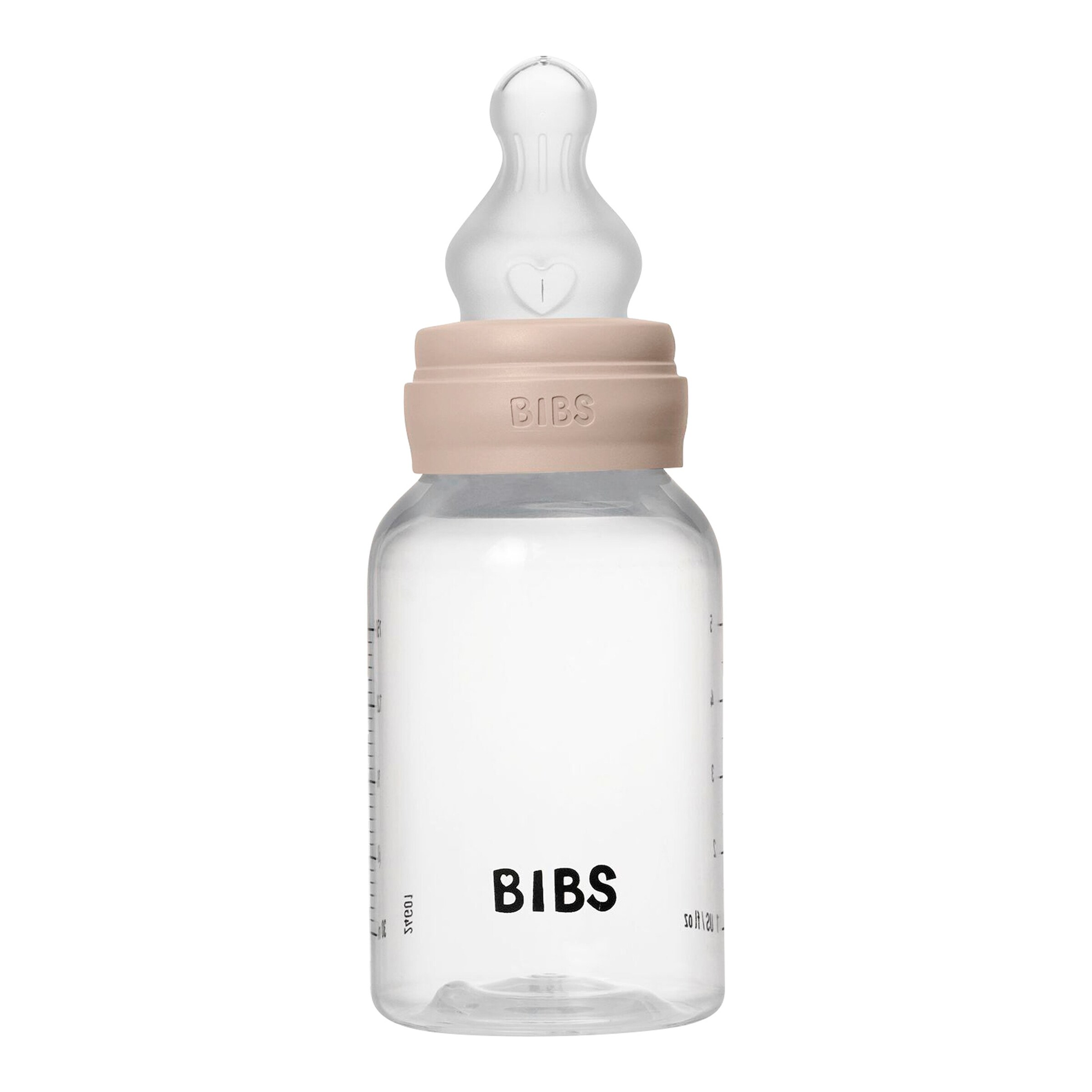 BIBS Babyflasche aus Kunststoff, 150 ml, ab 0M blush