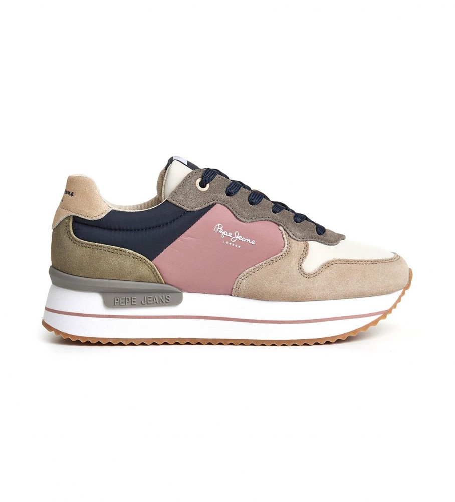 Tênis Pepe Jeans Brown Rusper Queen em couro