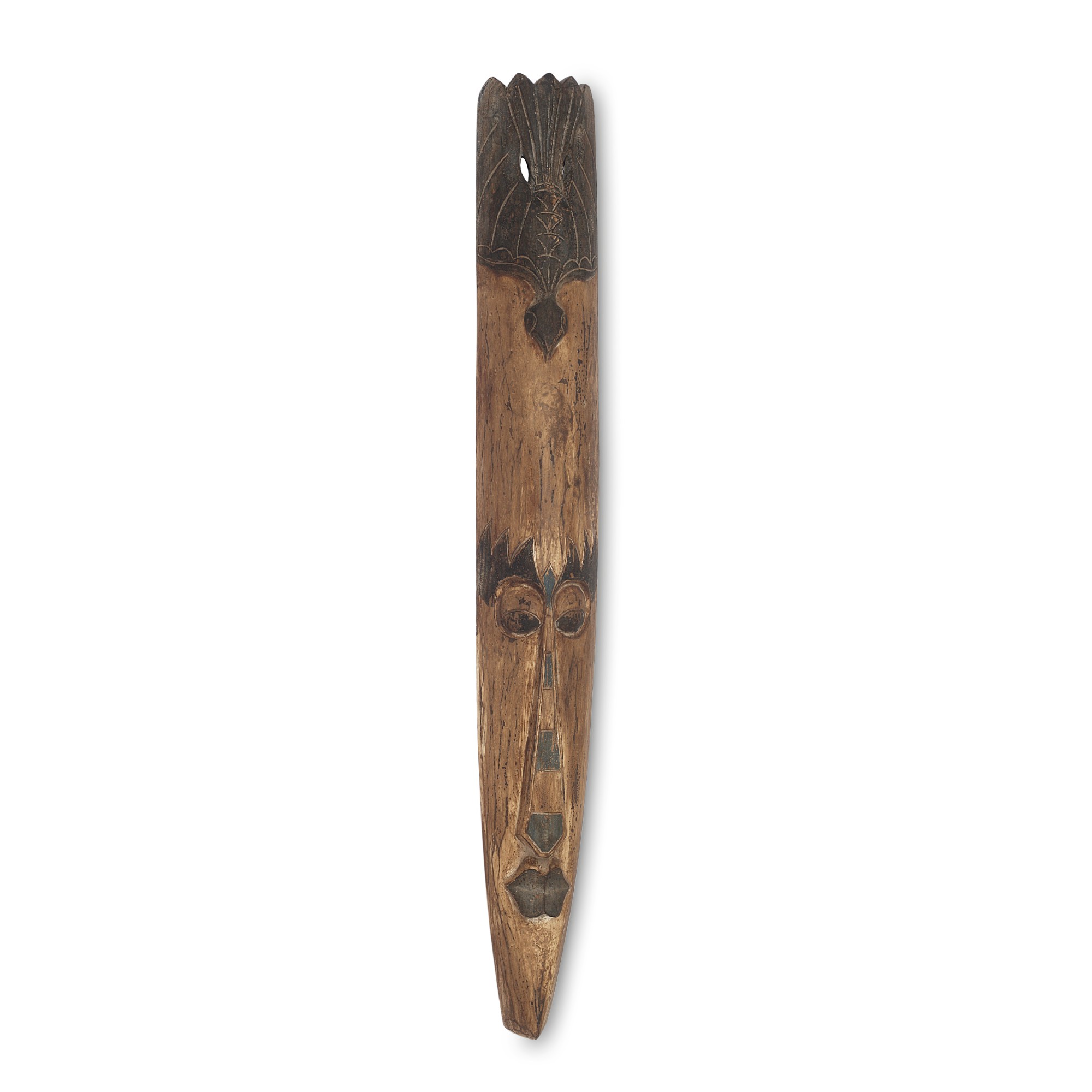 Maske 'Africa' Vogelkopf, natur, H 102 cm, B 13 cm, T 7 cm von fischer's lagerhaus