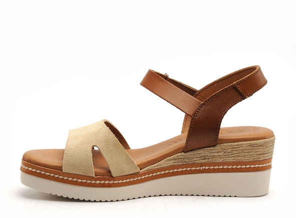 Eva frutos nu pieds talons femme 547 beige