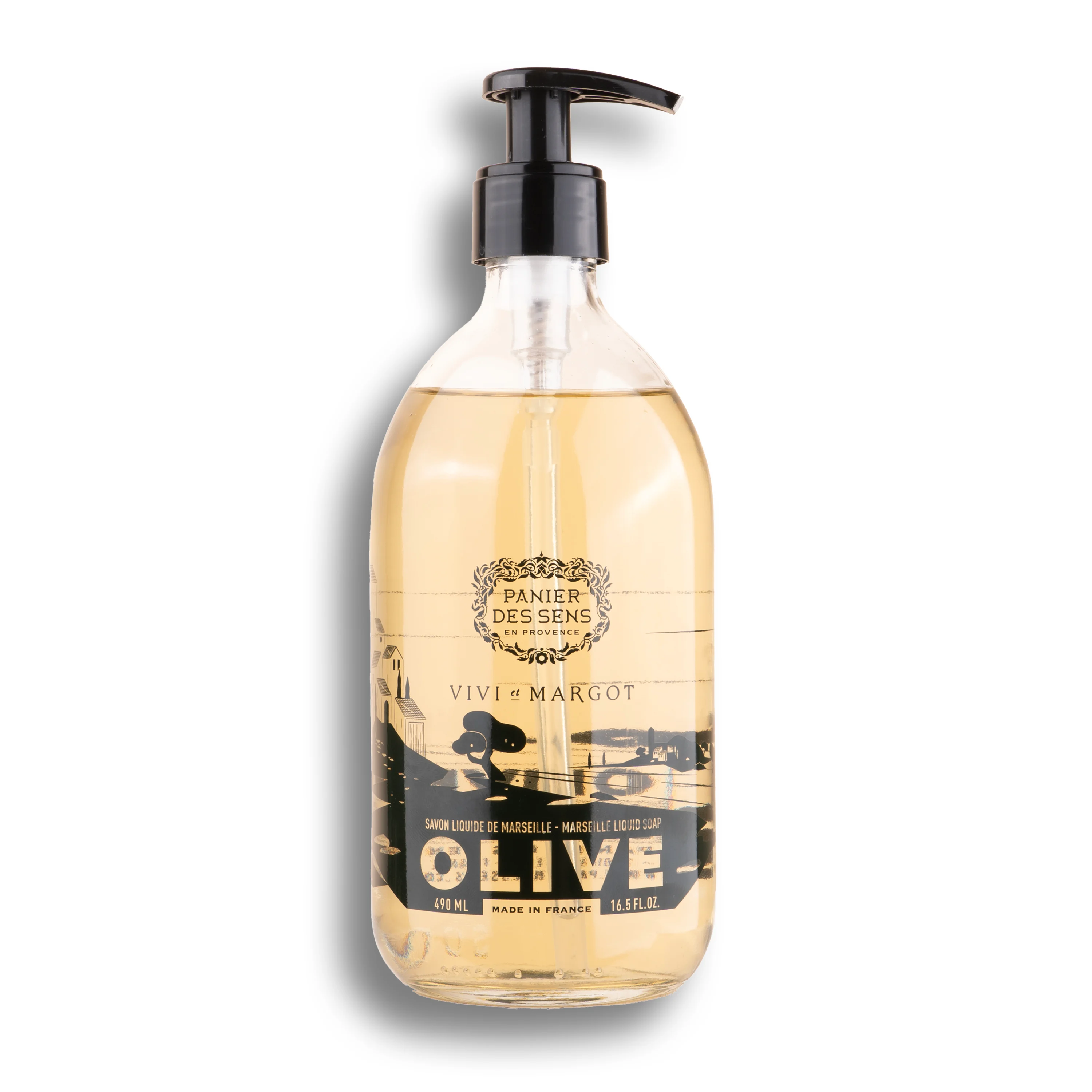 Savon de Marseille liquide en verre Olive - Édition limitée 2024 |