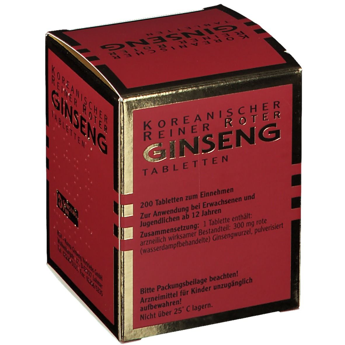 Roter Ginseng Tabletten 300 mg