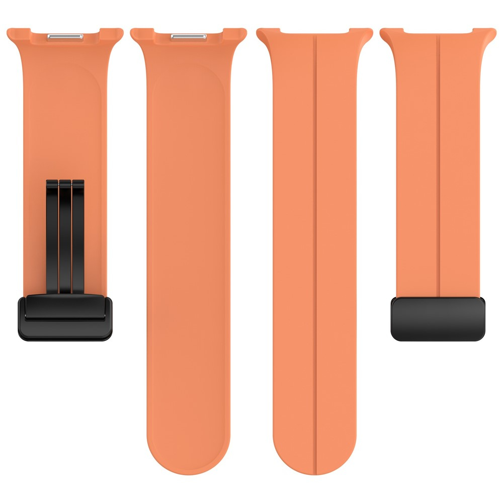 Samsung Galaxy Watch 8 (40mm) Silikon Sportarmband mit Faltschliesse - Orange