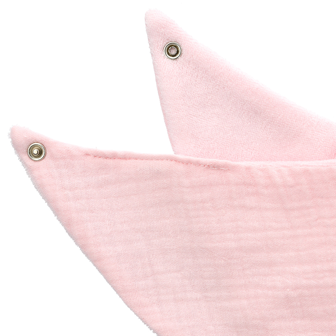 Topomini Baby Musselin-Bandana mit Frottee-Innenseite rosa