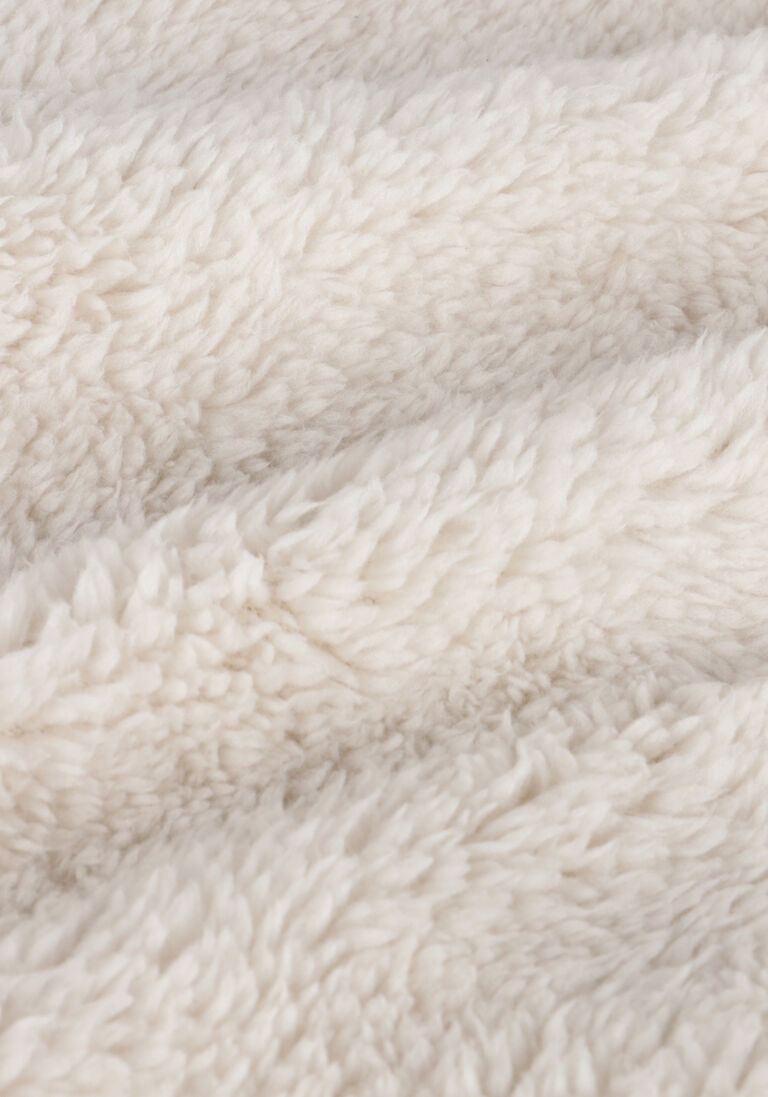 CALVIN KLEIN gebroken wit calvin klein vest sherpa mix media zip through