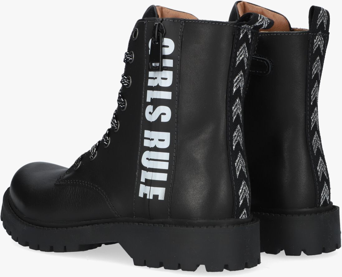 BRAQEEZ zwarte braqeez veterboots bobbi boot