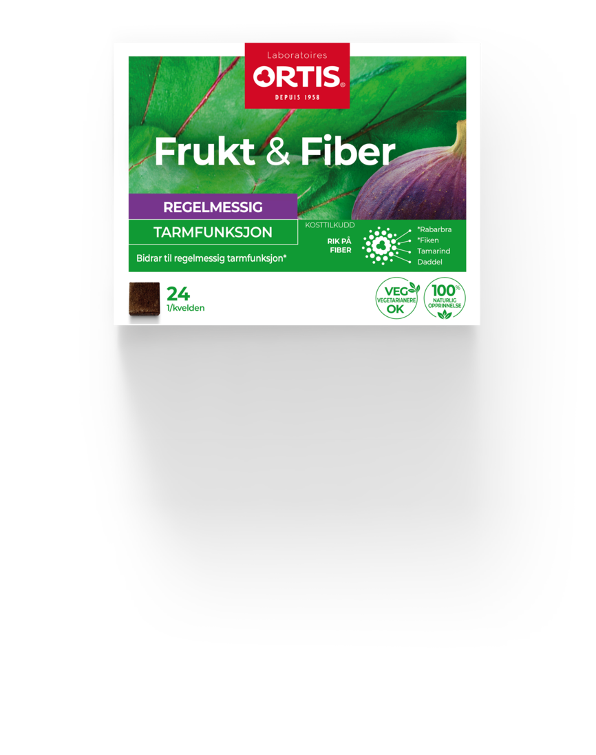 Frukt & Fiber tyggetabletter 24 stk