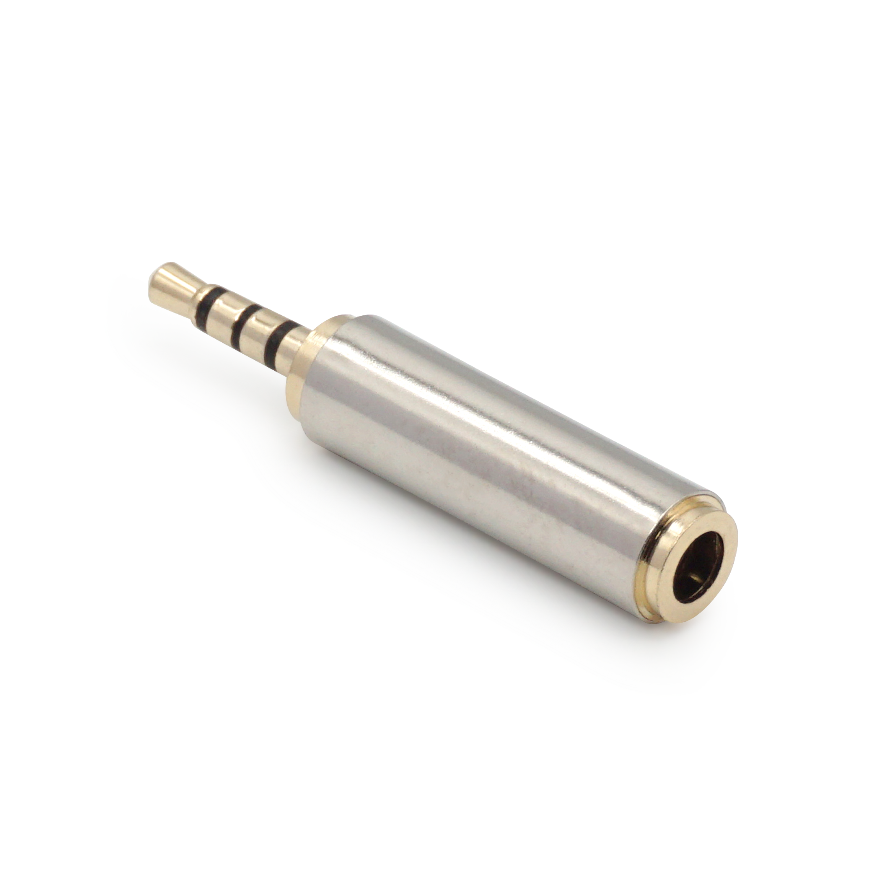 Audio Adapter 2.5mm Klinkestecker auf 3.5mm Klinke Buchse - Silber