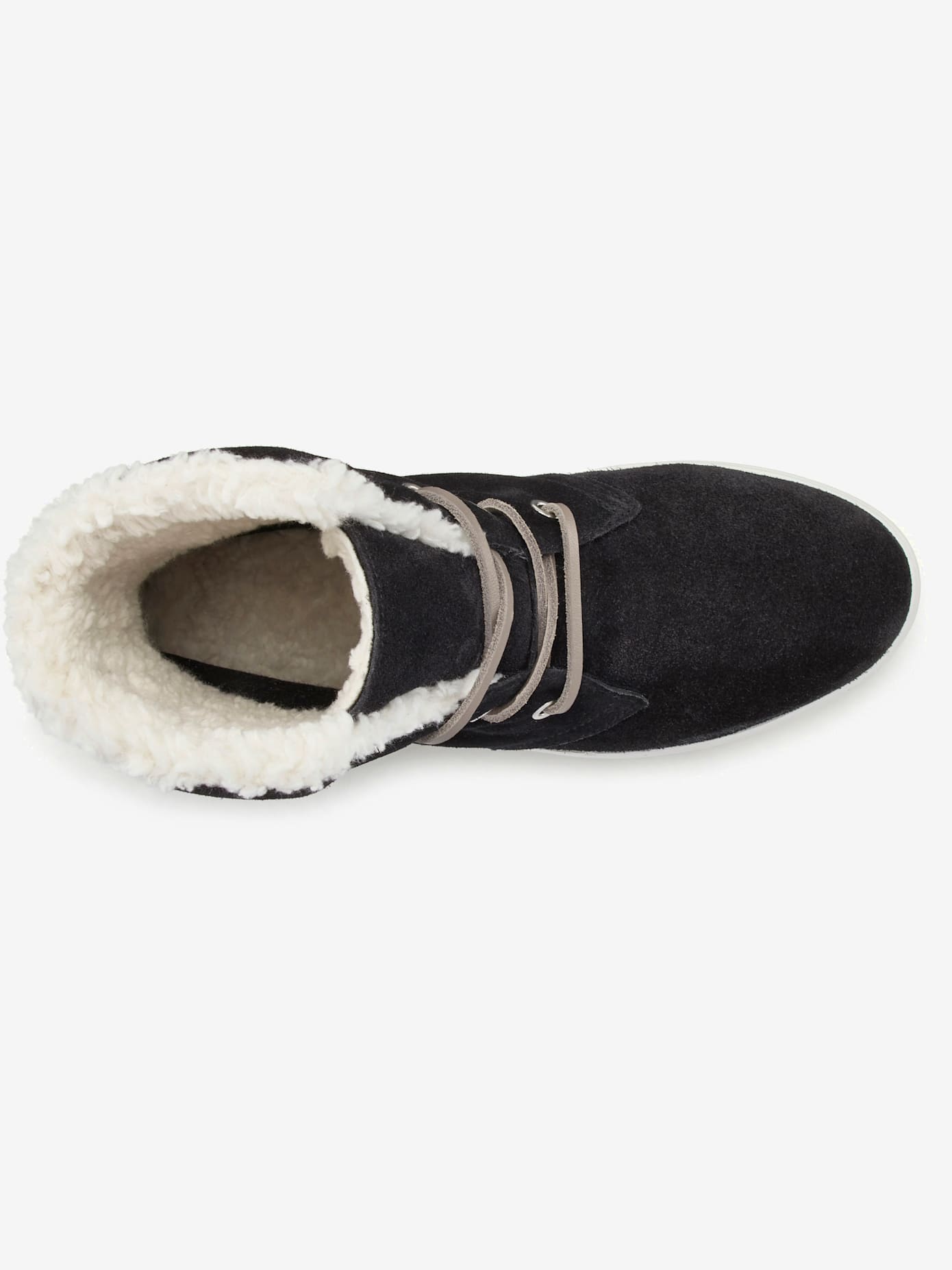 Bottines bottes d'hiver confortables en cuir de qualité avec doublure chaude moelleuse