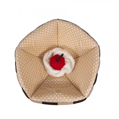 Cama para cachorro Cupcake Woof, marrom