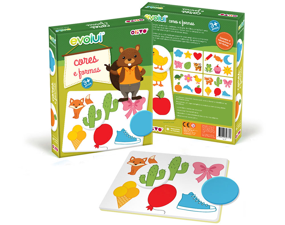 JOGO CORES E FORMAS EDUCATIVAS EM CARTÃO