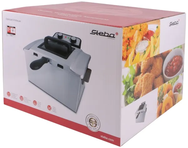 Steba DF 300 - Fritureapparat - 5 liter - 3 kW - rustfrit stål
