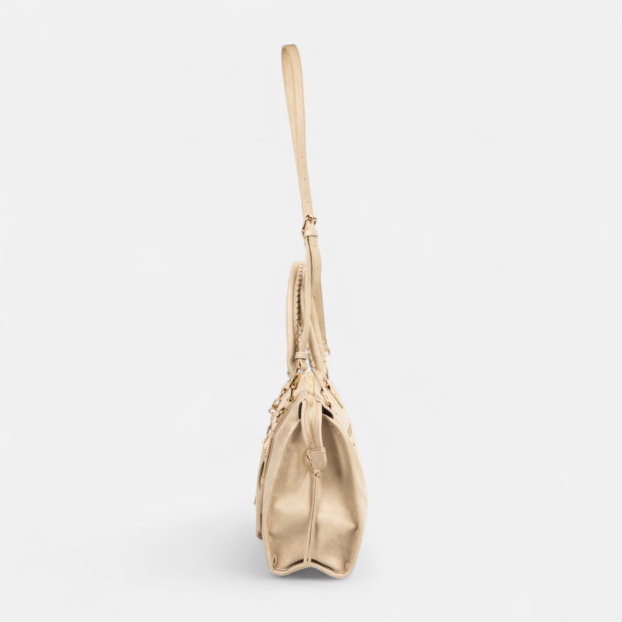 Sac de shopping beige