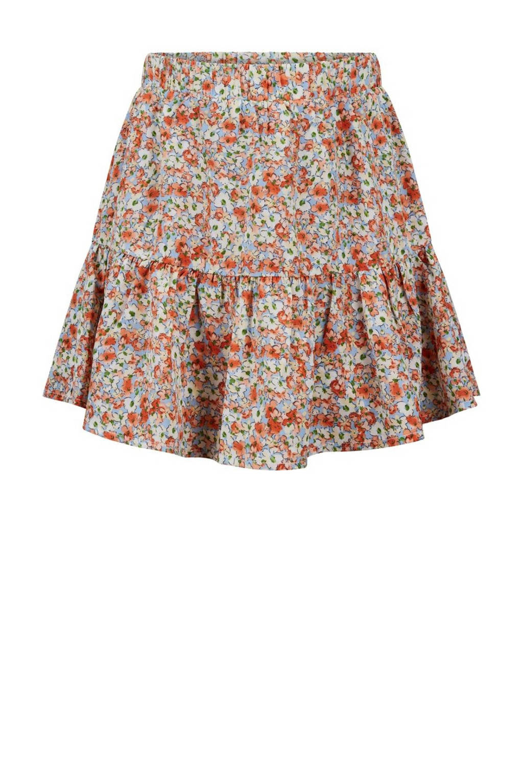 Retour Jeans gebloemde skort Ruby oranje/multicolor