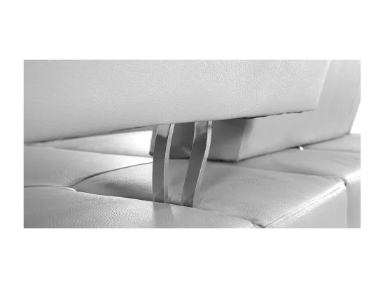 Fauteuil cuir Design avec dossier avance-recul LYA Gris perle