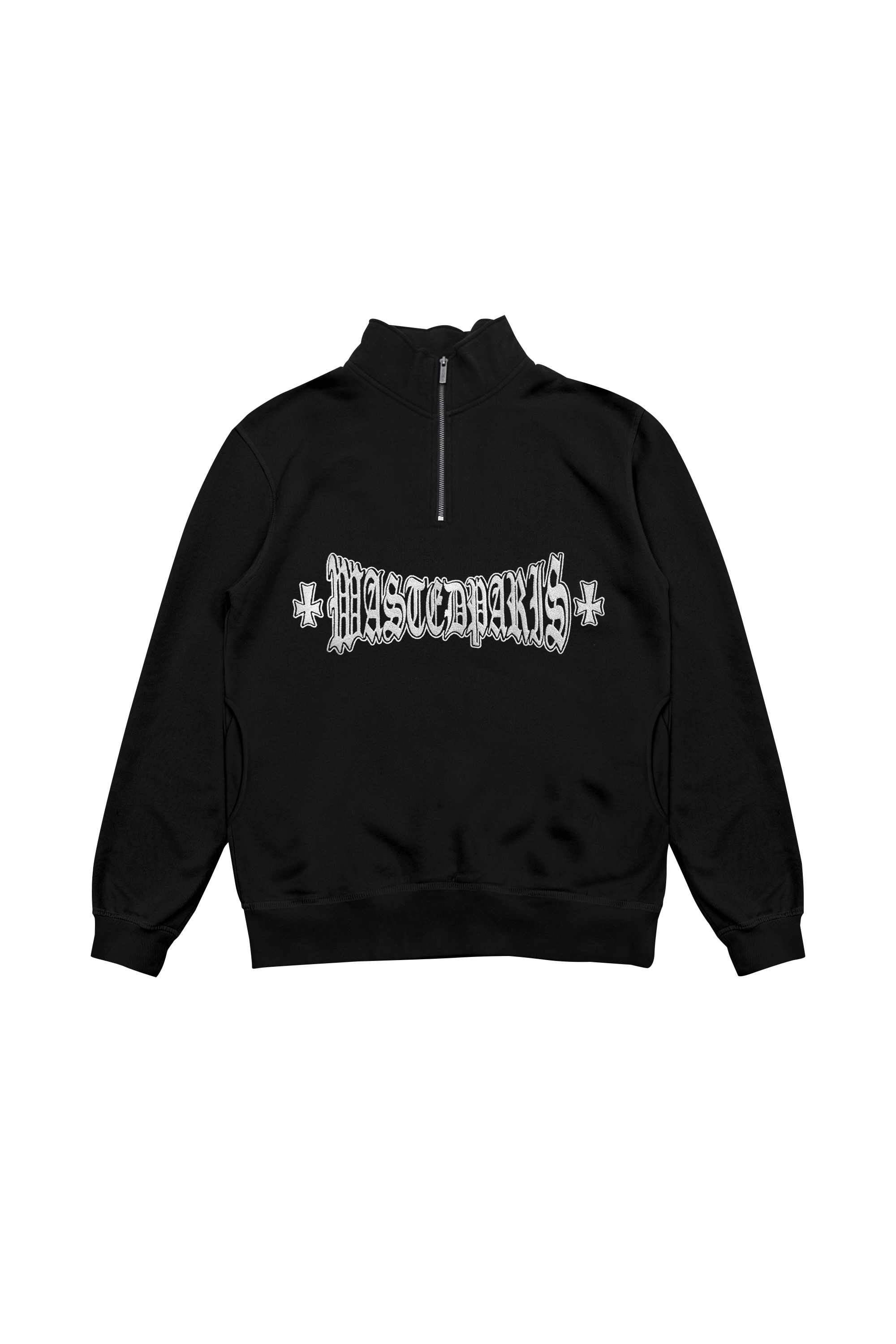 WASTED Sweat zippé FUNNEL LONDON CROSS Noir