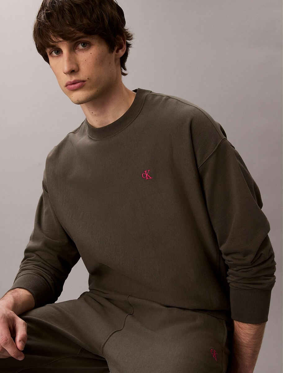 CALVIN KLEIN<br>Suéter de gola redonda
