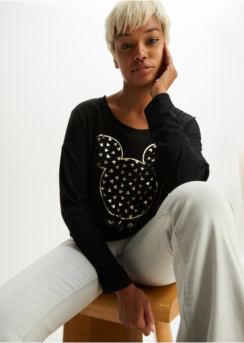 T-shirt à imprimé Mickey Mouse