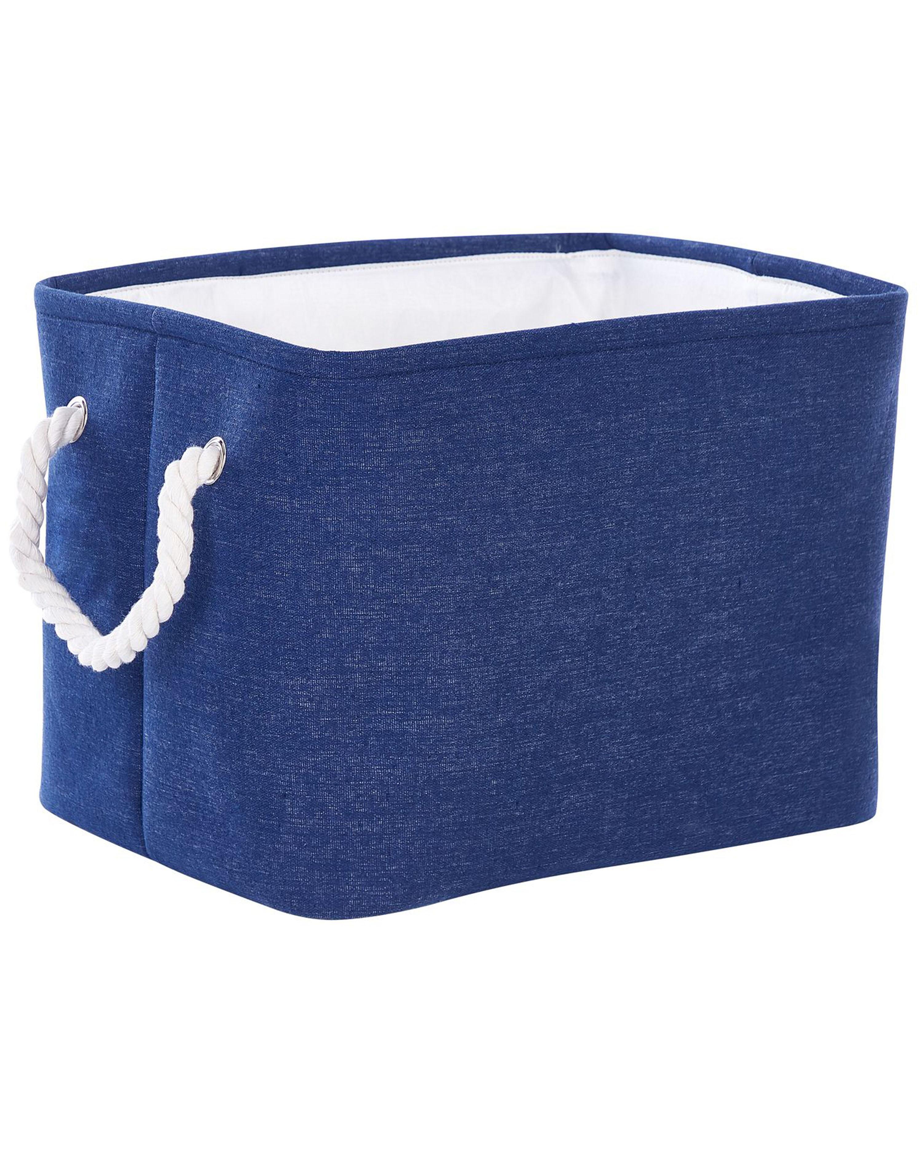 Set van 3 manden DARQAB Katoen Marineblauw