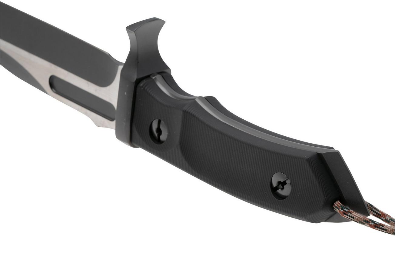 Rambo Last Blood 9416 Bowie Two Tone 3Cr13, Black Polymer Handle, vaststaand mes, Dietmar Pohl design