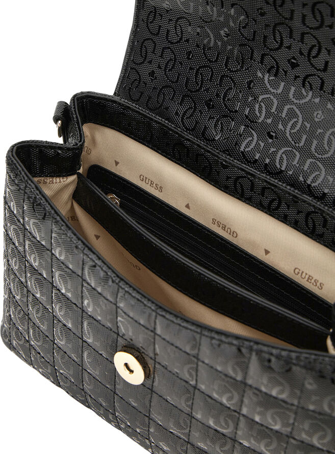 GUESS YARMILLA TOP HANDLE FLAP Black
