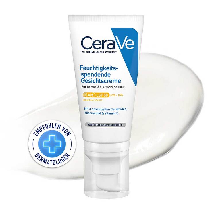 Cerave feuchtigkeitsspendende Gesichtscreme SPF 50, 52 ml