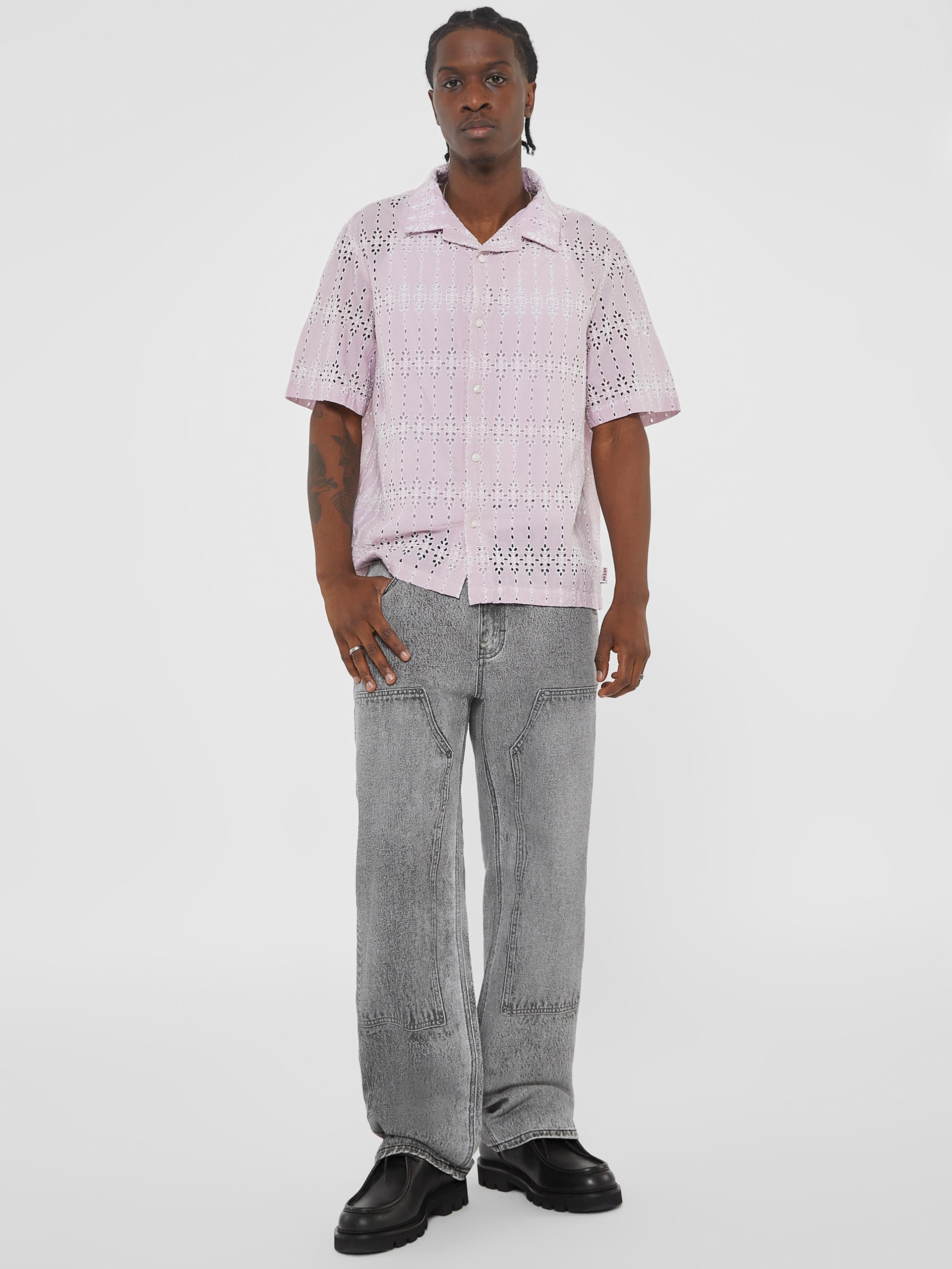 Camisa de acampamento bordada GUESS Originals