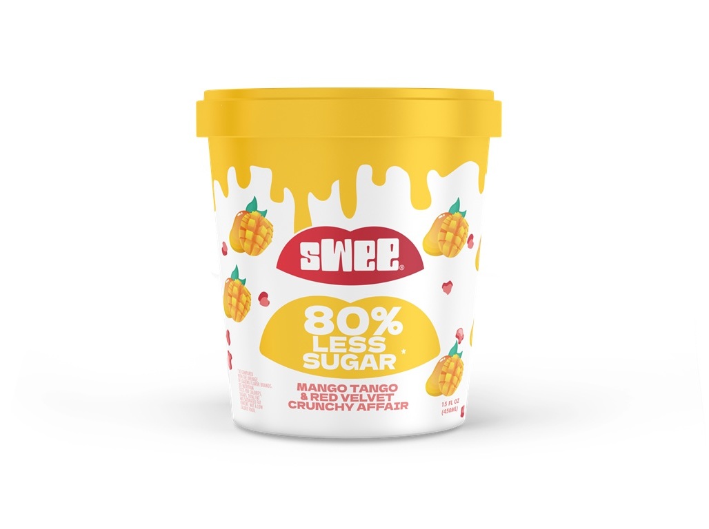 GELADO VEGAN SWEE MANGA COM PEDAÇOS BOLACHA 450ML