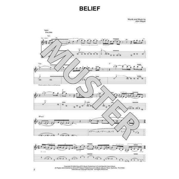 Hal Leonard John Mayer Live