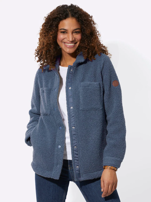 Casual Looks Langjacke ohne Kapuze