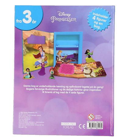 Karrusel Forlag Bog - Disney Prinsesser - 4 Figurer Og Bog