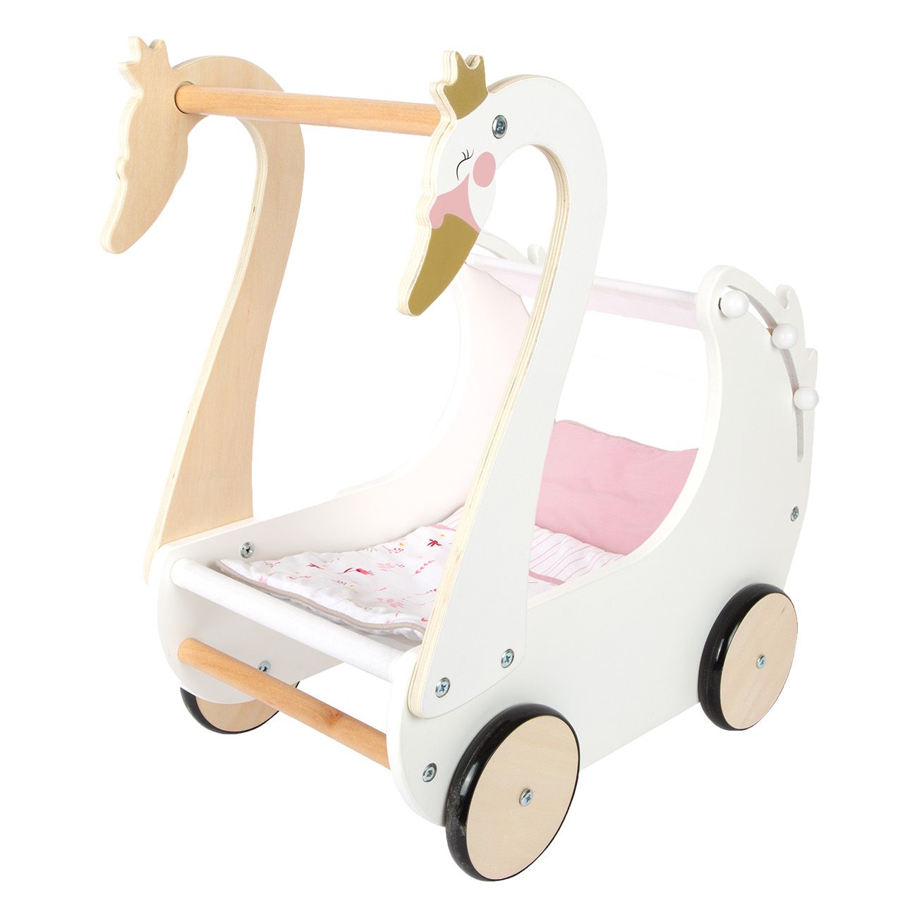 Smallfoot Puppenwagen Schwan 12283 Puppenbett