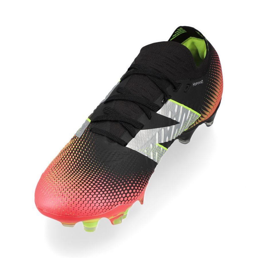 New Balance Tekela V4 Pro Low FG Flash Point - Noir/Rouge/Argenté