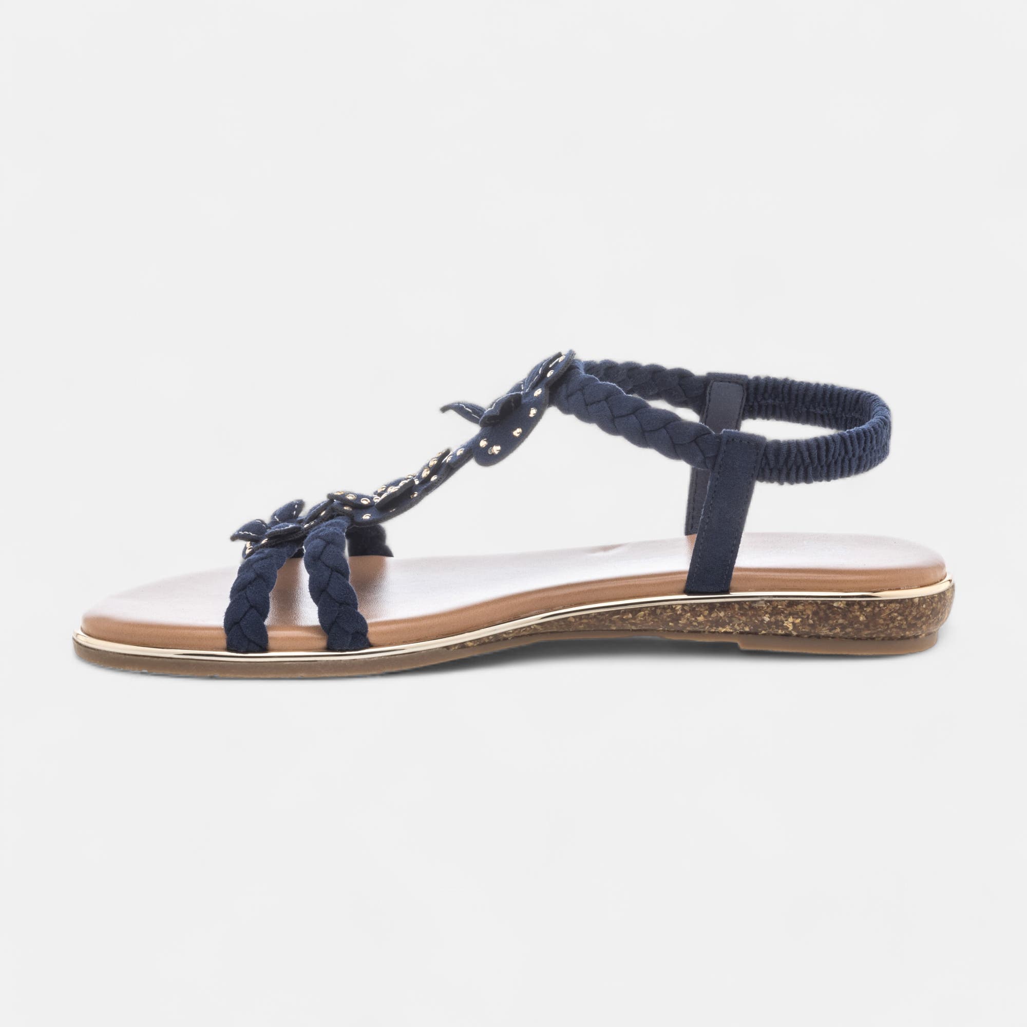 Nu-pieds Femme bleu marine