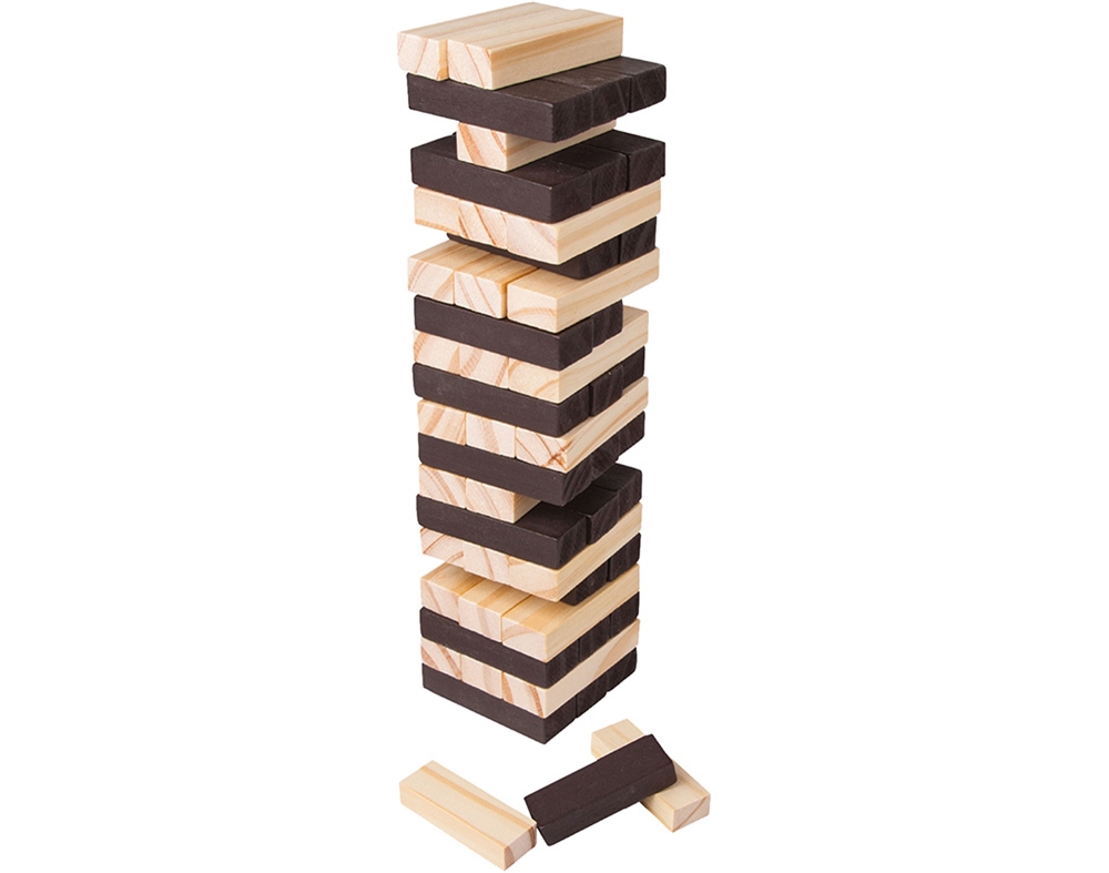 JOGO TORRE EM MADEIRA ONE TWO FUN