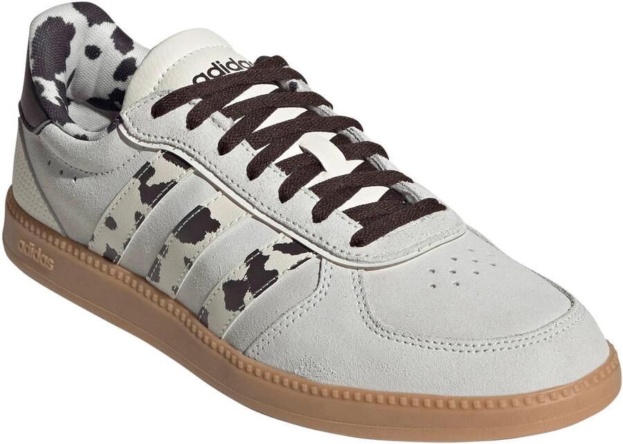 Adidas Sportswear Breaknet imitatieleren sneakers met dierenprint lichtgrijs
