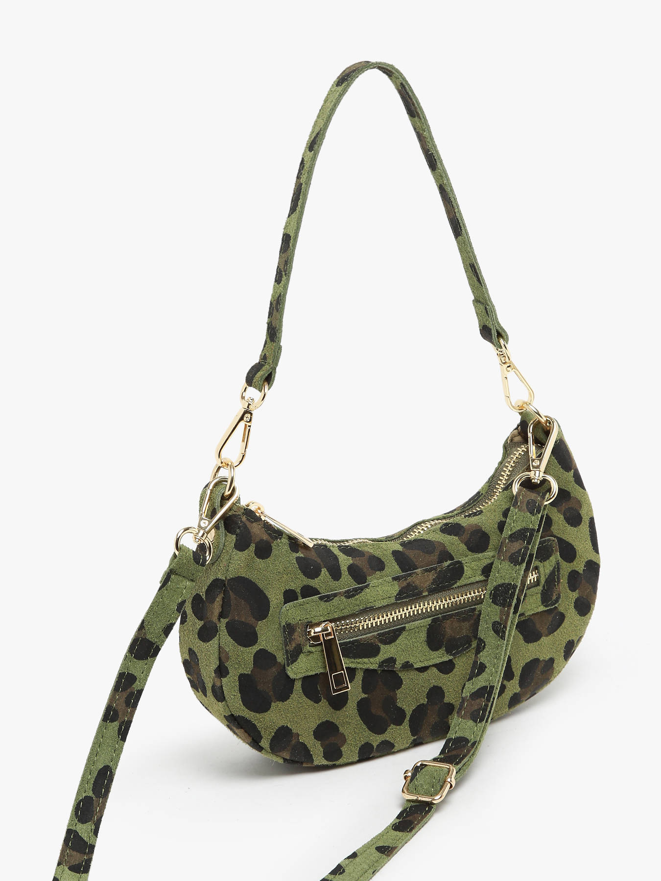 sac port paule Velvet leopardo cuir MILANO