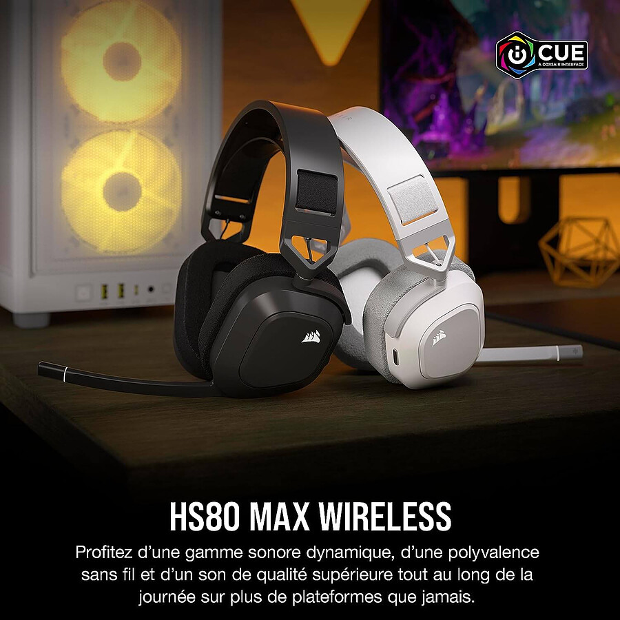 Corsair HS80 Max Wireless - Noir