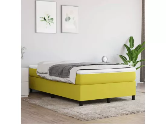 Sommier tapissier Vert 120x200 cm Tissu